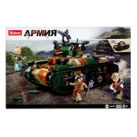 Конструктор Армия &laquo;Танк&raquo;, 2 варианта сборки, 563 детали