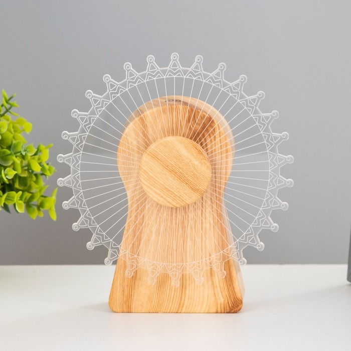 Светильник сенсорный "Колесо" LED крутится 6Вт USB 15х4х16 см RISALUX