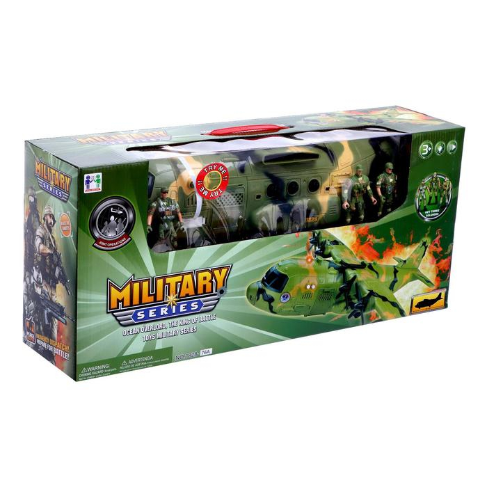 Самолет &laquo;Армия&raquo; с солдатами, свет и звук