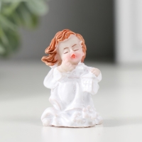 Сувенир полистоун "Ангел в белом на облаке" МИКС 2,3х2,5х4 см