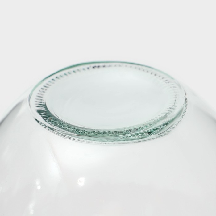 Бокал стеклянный для коктейля Доляна &laquo;Лампочка&raquo;, 500 мл, с трубочкой, откручивающаяся крышка