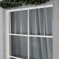 Гирлянда &laquo;Сосульки&raquo; 2.4 &times; 0.5 м, IP44, прозрачная нить, 96 LED, свечение мульти с эффектом стекания, 12 В