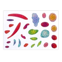 Аппликация гелевыми стразами для детей. Мозаика &laquo;Зайчик на полянке&raquo;, набор для творчества