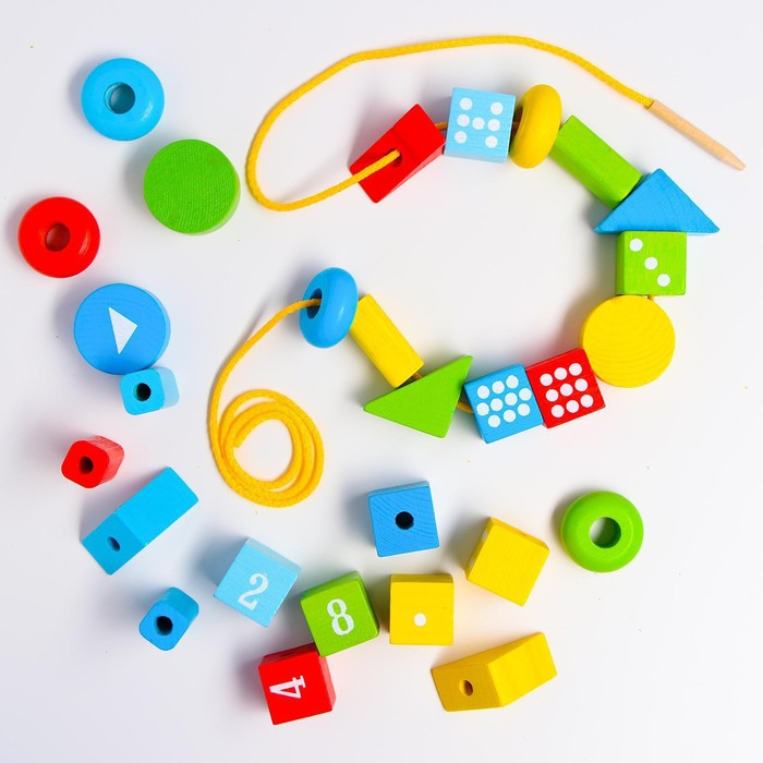 Логический игровой набор &laquo;Бусы&raquo;, 30 деталей