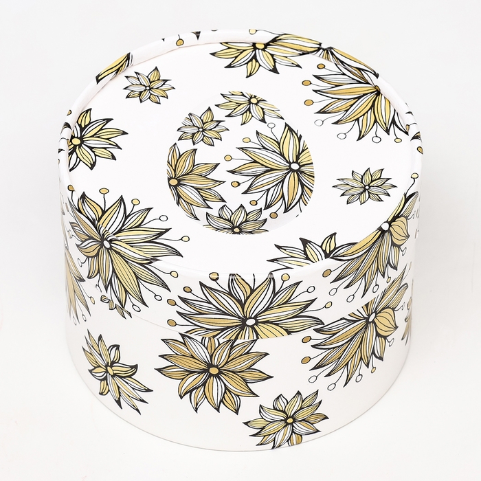 Коробка "Яичко с цветком", завальцованная, 13 х 8,5 см