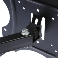 Кронштейн Luazon KrON-78, для ТВ, наклонно-поворотный, 14-52", 60-250 мм от стены, чёрный