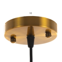 Светильник BayerLux "Анетта" Е27 40Вт золото 16х16х23-123см