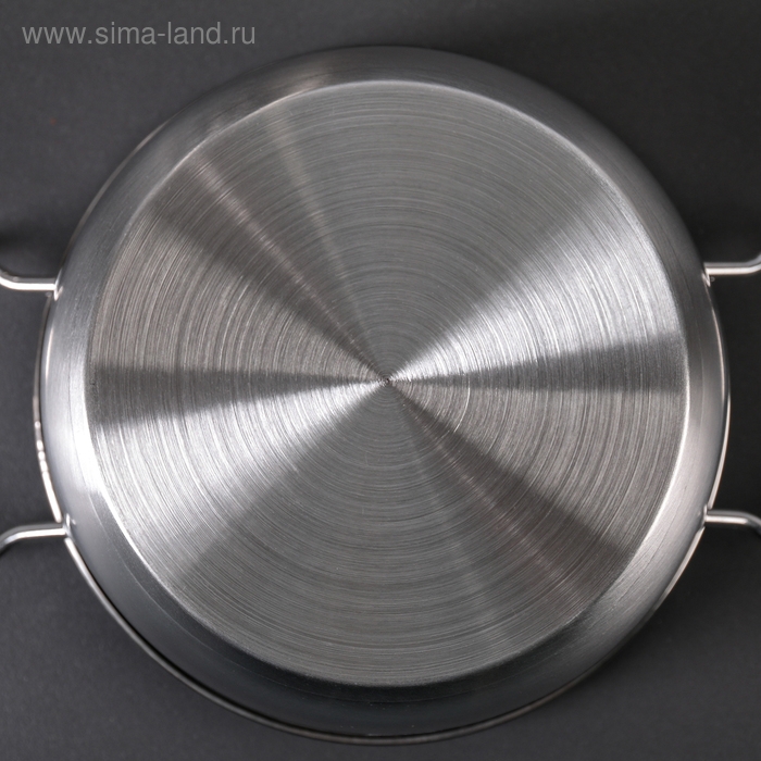 Набор кастрюль из нержавеющей стали &laquo;Тиссен&raquo;, 5 предметов: 1,8 л, 2,5 л, 3,5 л, 4,5 л, 6 л, d=18/20/22/24/26 см, металлические крышки