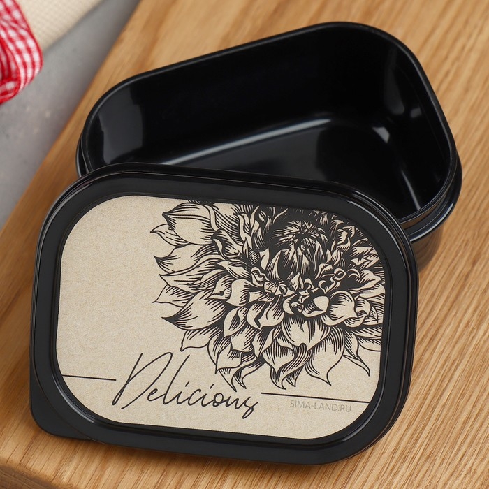 Ланч-бокс прямоугольный FoodVibes &laquo;Delicious&raquo;, 150 мл