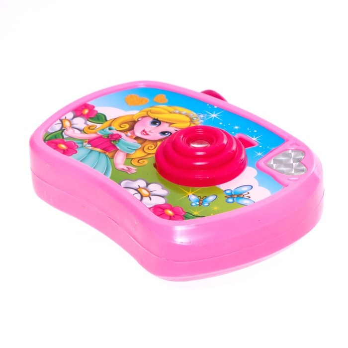 Фотоаппарат с проектором &laquo;Милая принцесса&raquo;, 8 картинок, световые эффекты, цвет розовый