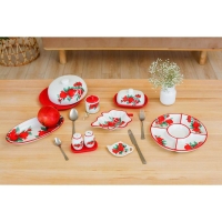 Набор для специй Доляна &laquo;Гранат&raquo;, 2 предмета: солонка, перечница, 130 мл