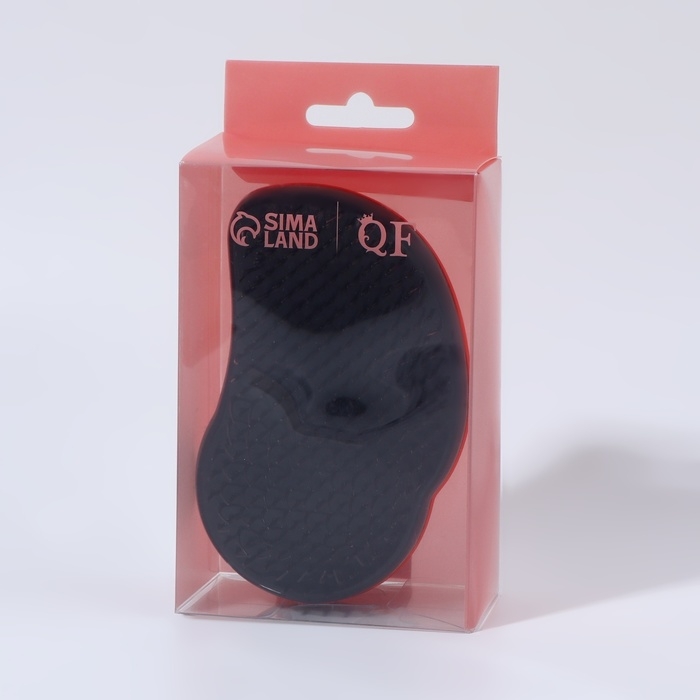 Расчёска массажная, 7,5 &times; 12,5 см, цвет оранжевый