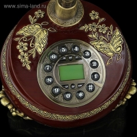 Ретро-телефон "Бабочка", 23 х 26 см, коричневый