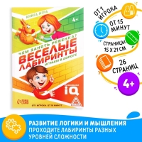 Книга-игра &laquo;Чем занять ребёнка? Весёлые лабиринты&raquo;, А5, 26 страниц, 4+