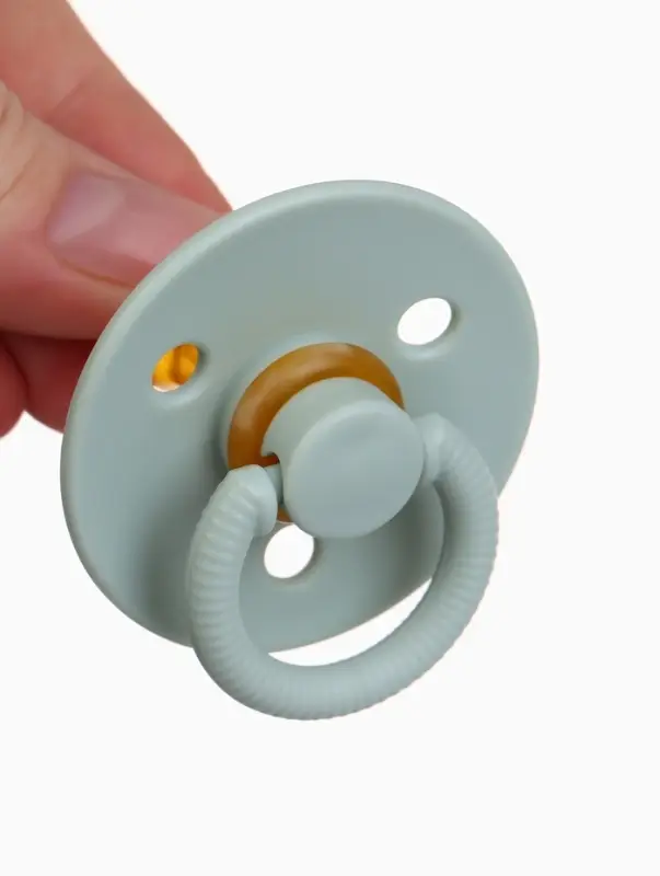 Набор классических пустышек, 2 шт., латекс, цв.айвори/зеленый, в контейнере, от 0 +., M&B