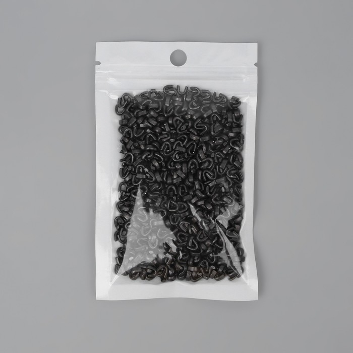 Верхний ограничитель для молнии, металлический, №5, 1000 &plusmn; 20 шт, цвет чёрный никель