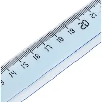 Линейка 30 см Calligrata пластиковая, прозрачная