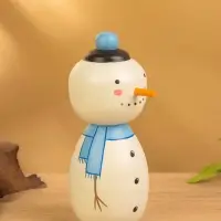 Деревянная кукла кокеши &laquo;Снеговик&raquo;, 7&times;8.5&times;17 см