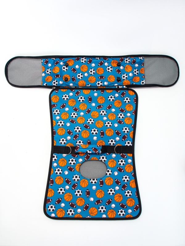 Сумка - переноска для животных "Спорт", размер M, 40 х 21 х 27 см, голубая