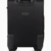 Чемодан 20",Текст,36*25*58,отд на молнии,1 нар/карм, увелич,код замок,4 колеса, черный