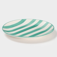 Тарелка Доляна "Райе" 26см, 26,5х3, цвет зеленый