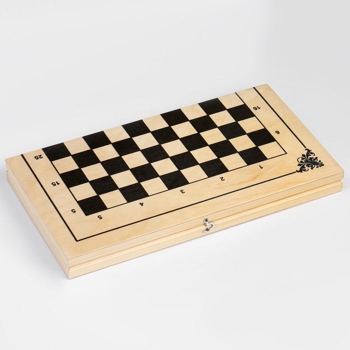 Шашки деревянные, настольная игра Шашки деревянные, настольная игра "Стоклеточные", международные, с доской 40 х 40 х 3.5 см