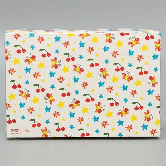 Коробка для печенья, кондитерская упаковка с пластиковой крышкой, &laquo;Любимый воспитатель&raquo;, 22 х 15 х 3 см