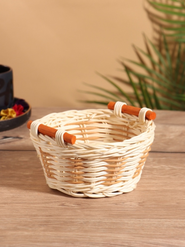 Корзина плетеная 16x15x8 см, ротанг