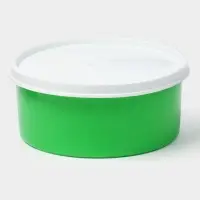 Контейнер пищевой ПластоС, 450 мл, с герметичной крышкой, d=13 см, h=6 см, пластик, МИКС