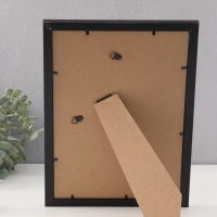 Фоторамка МДФ "Anna" 21х30 см, с паспарту (15х20 см), чёрный (пластиковый экран)