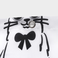 Штора для ванноы Доляна Cats, 180&times;180 см, полиэстер, цвет белый