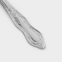 Ложка столовая &laquo;Славянка&raquo;, h=19,5 см, толщина 1,2 мм, цвет серебряный