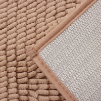 Коврик для дома Доляна &laquo;Букли длинные&raquo;, 40&times;60 см, цвет бежевый