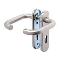 Ручки на планке LOCKLAND, для противопожарных замков, нержавеющая сталь