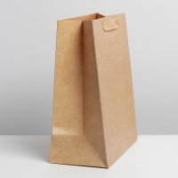 Пакет подарочный ламинированный, упаковка, &laquo;Крафтовый&raquo;, MS 18 х 23 х 10 см