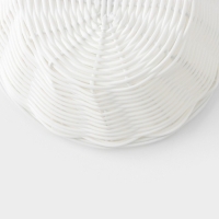 Корзинка для подачи Доляна &laquo;Молоко&raquo;, 25&times;18&times;6,5 см, цвет белый