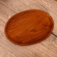 Блюдо 35х24х2 см, тиковое дерево