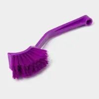 Щётка для посуды с изогнутой ручкой Доляна, 3&times;4&times;20 см, МИКС