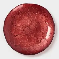 Тарелка "КРАСКИ ОСЕНИ" 21 см, красный цвет