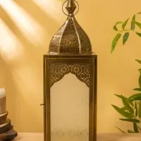 Подсвечник фонарь "Купол" железо 16,5х15,5х45 см