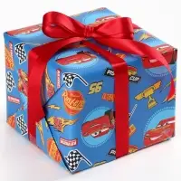 Бумага упаковочная глянцевая &laquo;Машинки&raquo;, 70 &times; 100 см