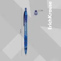 Ручка шариковая автоматическая ErichKrause XR-30, узел 0.7 мм, чернила синие, резиновый держатель, длина линии письма 1000 метров