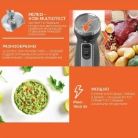 Погружной мощный блендер с насадками 1500 Вт, SC-HB42F96