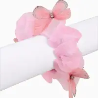 Резинка для волос &laquo;Бабочки&raquo; розовая, Коты аристократы