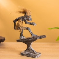 Сувенир "Абориген серфигист" дерево, 14х7х17 см