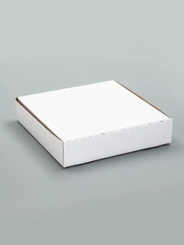 Упаковка для пирога, белая, 23 х 23 х 5 см