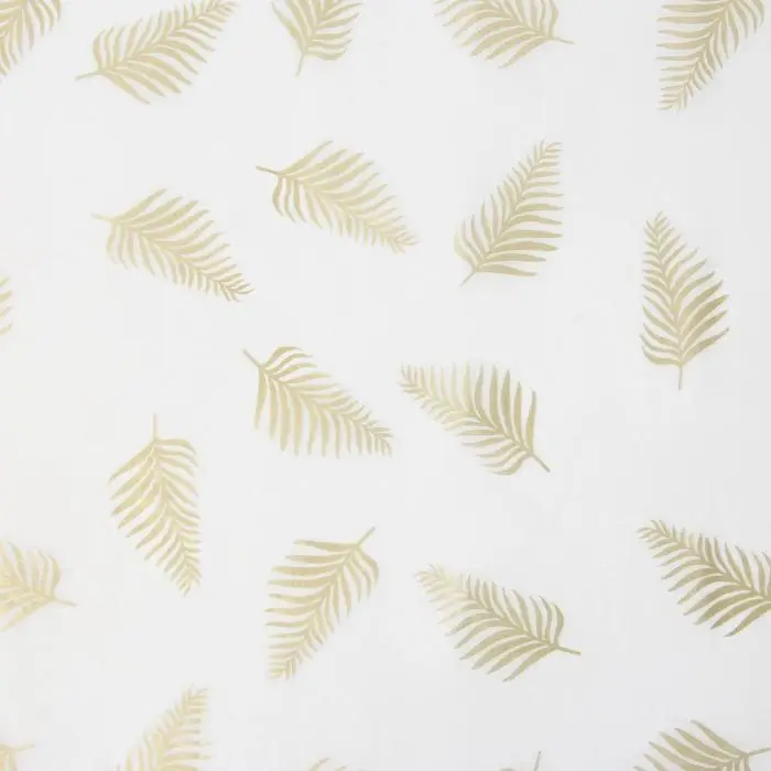 Бумага упаковочная тишью &laquo;Листья, золото&raquo;, 50 х 70 см