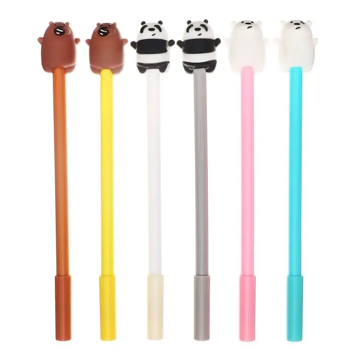 Ручка - прикол гелевая &laquo;Мишка&raquo;, цвет корпуса МИКС