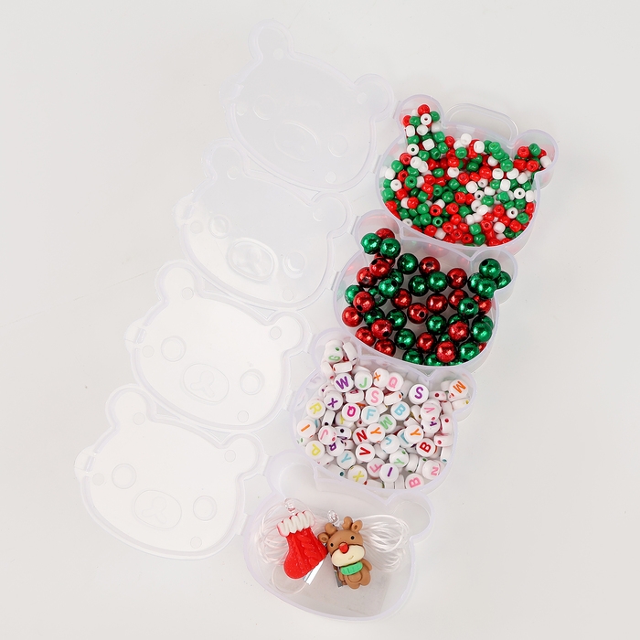 Набор для творчества &laquo;Новогоднее украшение из бусин&raquo;, виды МИКС