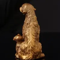 Фигура "Лабрадор с щенками", 10х7 см, бронза